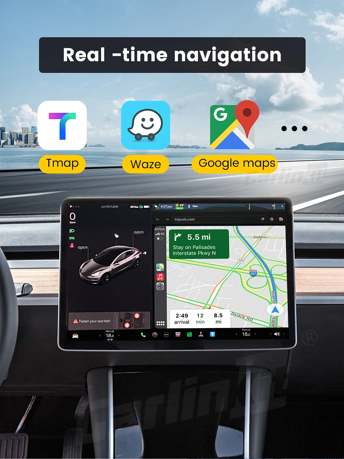 Carlinkit Wireless CarPlay Dongle Car Play Wireless Android Auto Adapter For Tesla 1