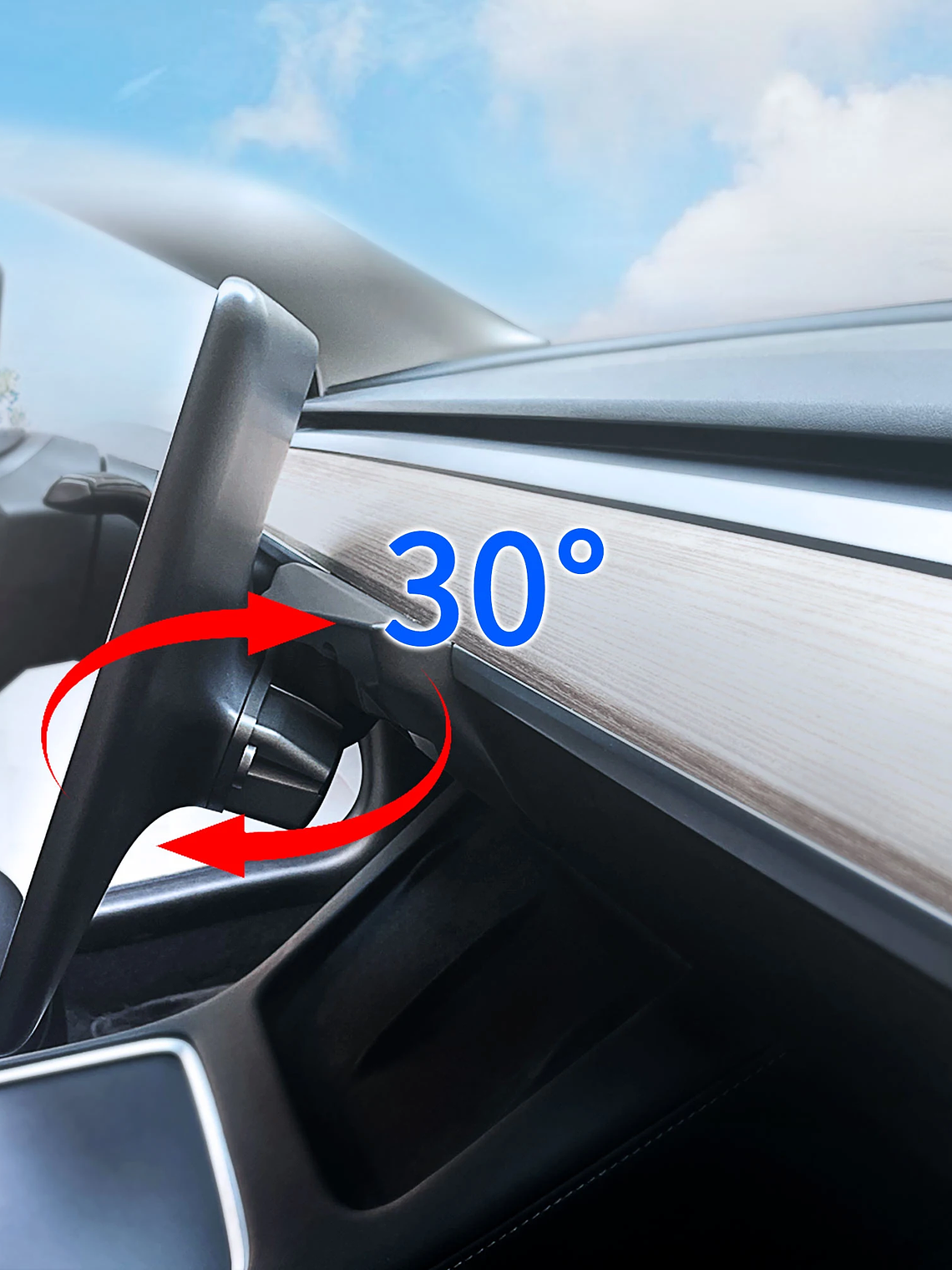 Model Y swivel Mount for Tesla Model 3 highland Tilt Screen Rotating bracket 10