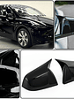 Rearview Mirror Cover Sticker For Tesla Model Y 2020-2023 Glossy Black - thumbnail 8