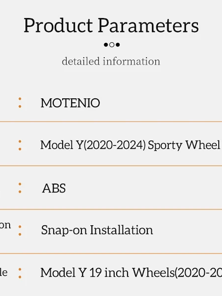 4 PCS 19Inch Sporty Wheel Hub Cap Fully Wrap Rim Cover for Tesla Model Y 2020-2024 12