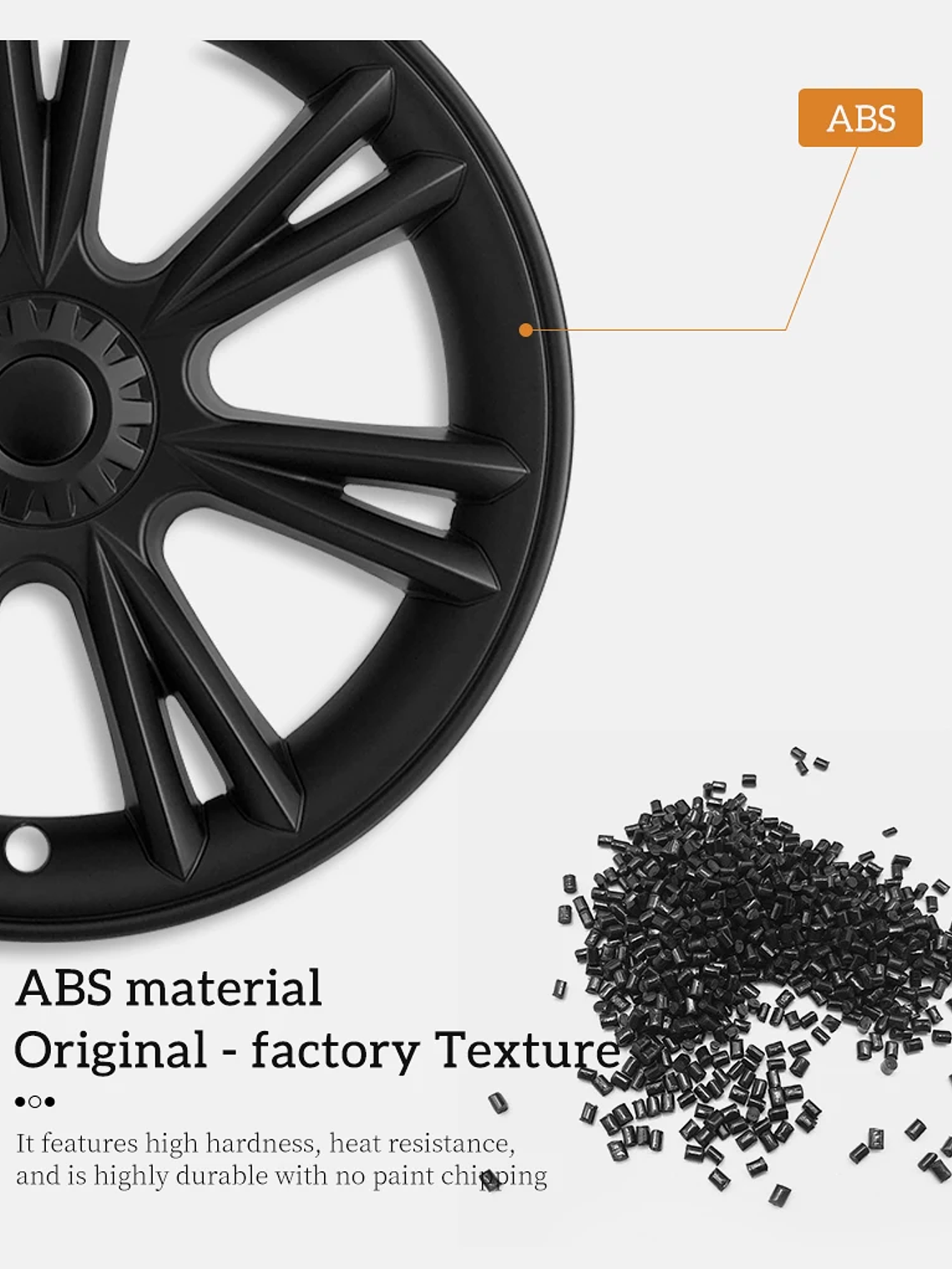 4 PCS 19Inch Sporty Wheel Hub Cap Fully Wrap Rim Cover for Tesla Model Y 2020-2024 14