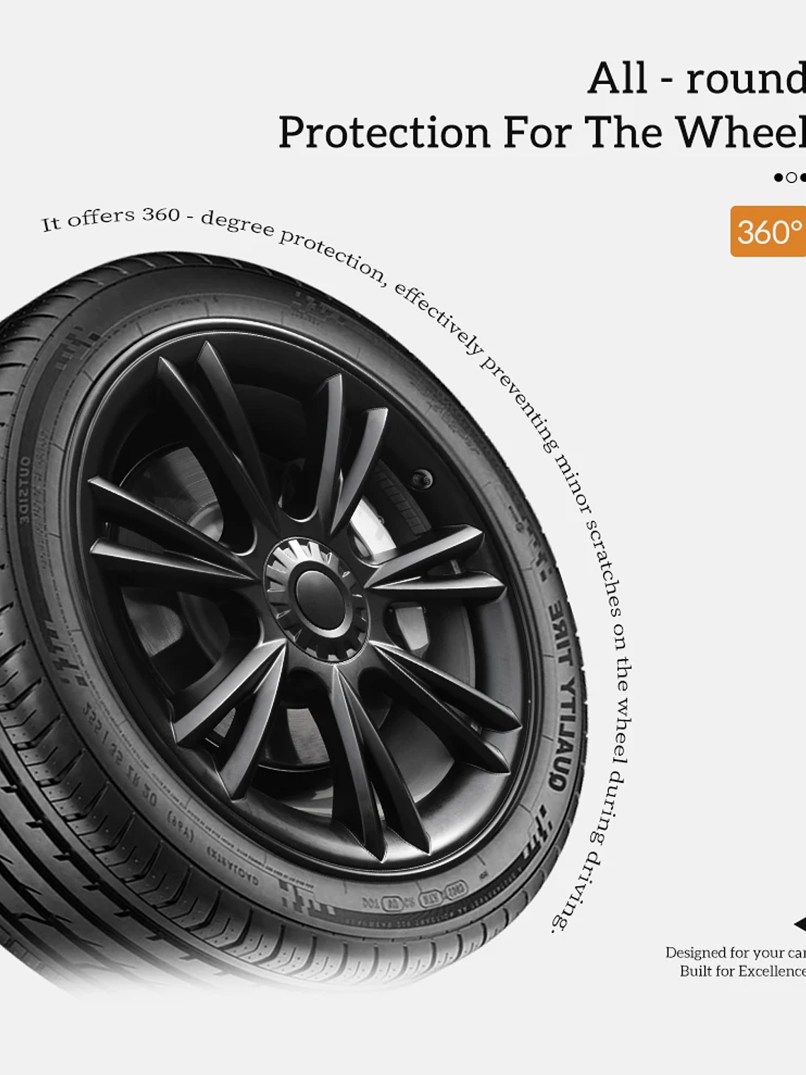 4 PCS 19Inch Sporty Wheel Hub Cap Fully Wrap Rim Cover for Tesla Model Y 2020-2024 15