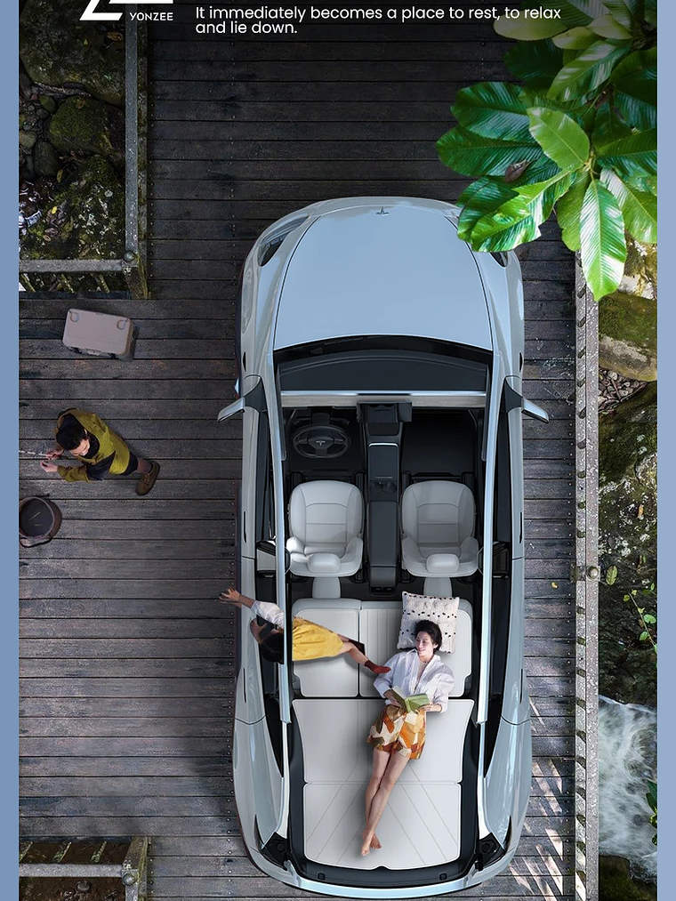 YZ High Quality Leather Trunk Mat For Tesla Model Y  Custom Full Cover Mats 12