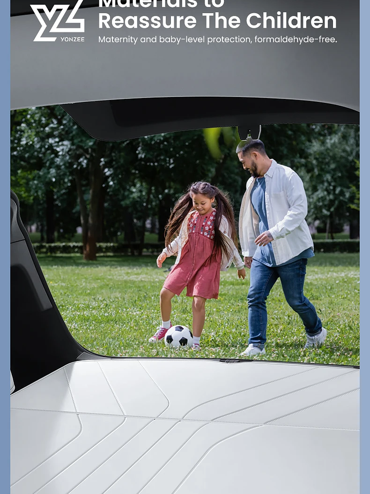 YZ High Quality Leather Trunk Mat For Tesla Model Y  Custom Full Cover Mats 14