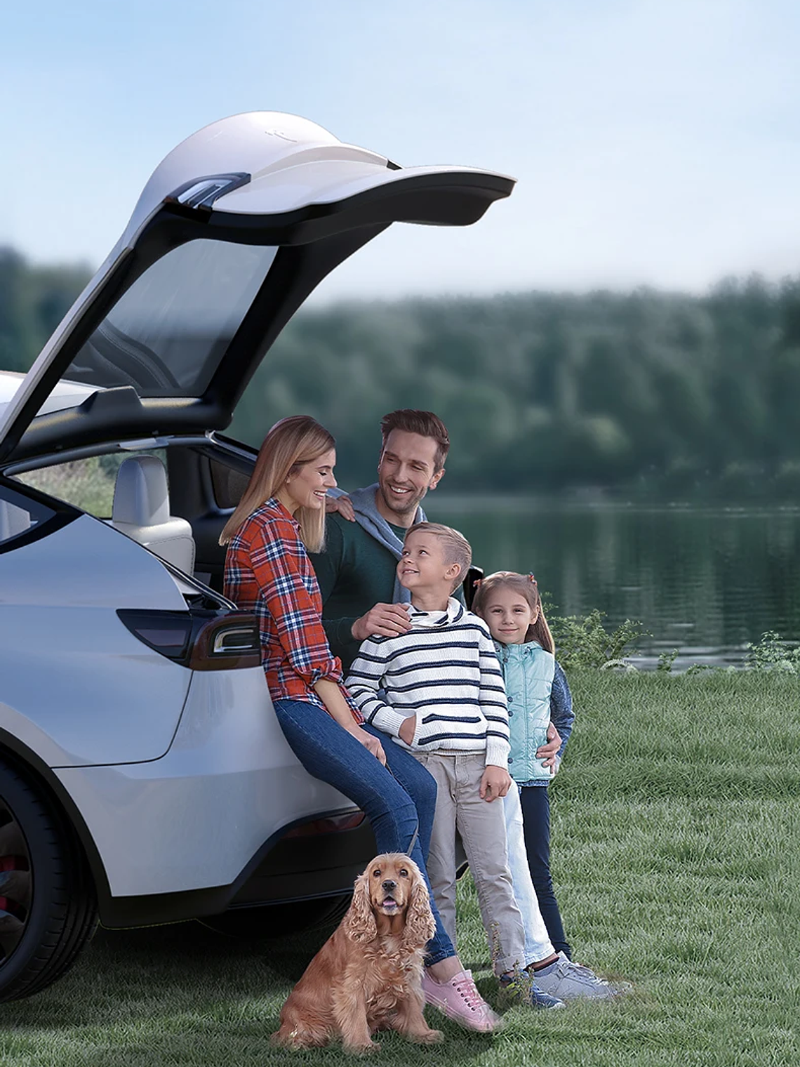 YZ High Quality Leather Trunk Mat For Tesla Model Y  Custom Full Cover Mats 24