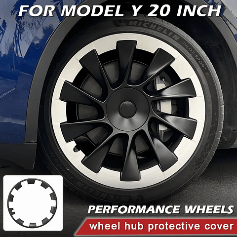 4PCS For Tesla Model Y 20 Inch Wheel Hub Protection Ring (2020-2024)
