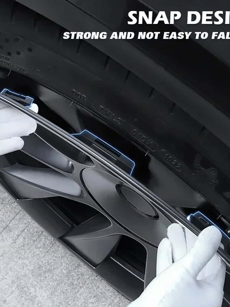 4PCS For Tesla Model Y 20 Inch Wheel Hub Protection Ring (2020-2024) 3