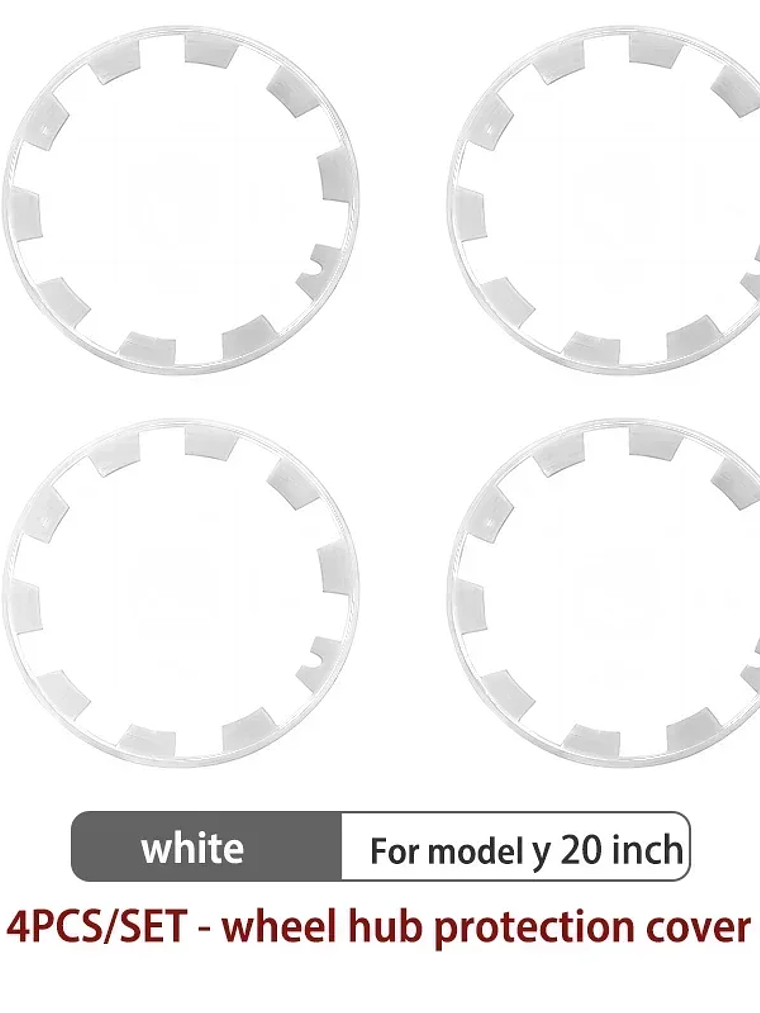 4PCS For Tesla Model Y 20 Inch Wheel Hub Protection Ring (2020-2024) 7