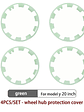 4PCS For Tesla Model Y 20 Inch Wheel Hub Protection Ring (2020-2024) - thumbnail 8