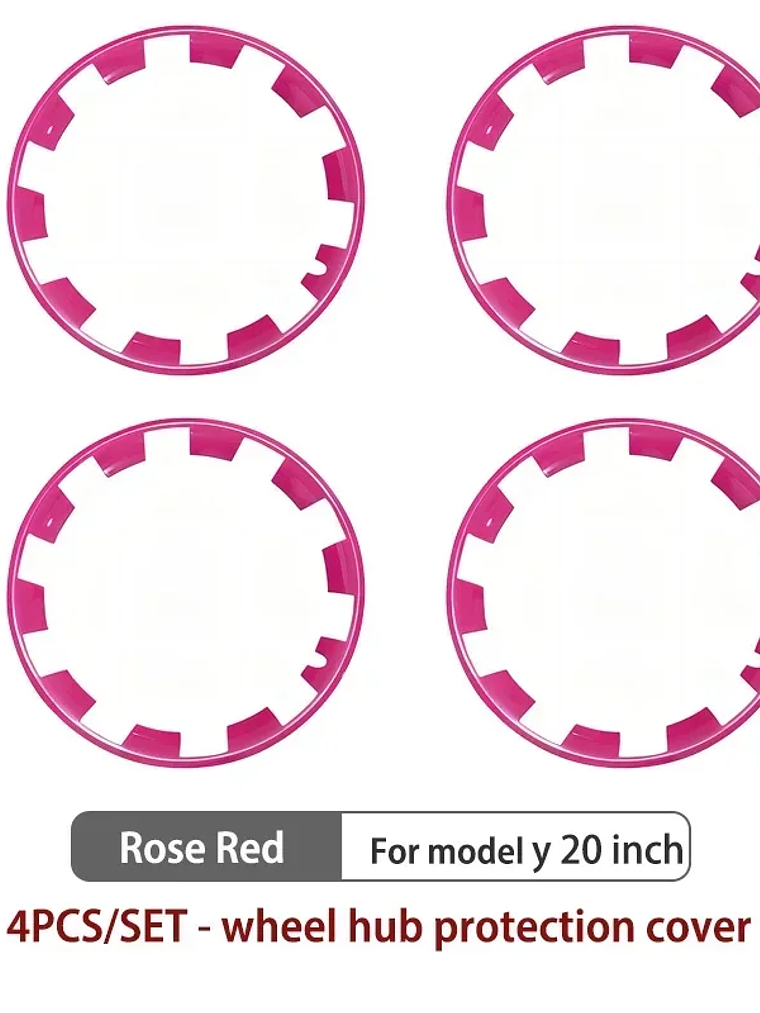 4PCS For Tesla Model Y 20 Inch Wheel Hub Protection Ring (2020-2024) 9