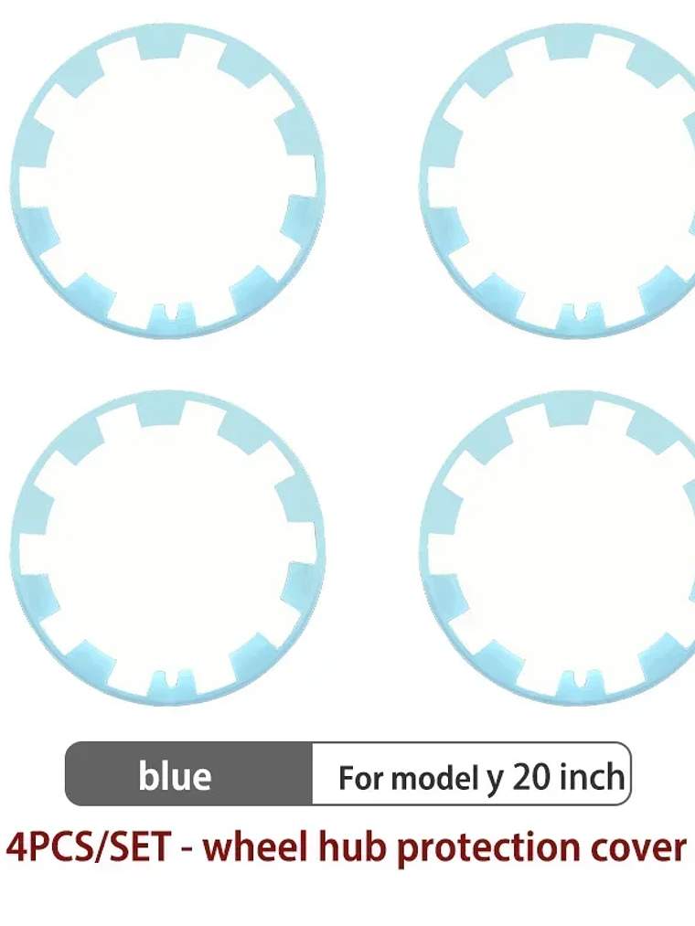4PCS For Tesla Model Y 20 Inch Wheel Hub Protection Ring (2020-2024) 10