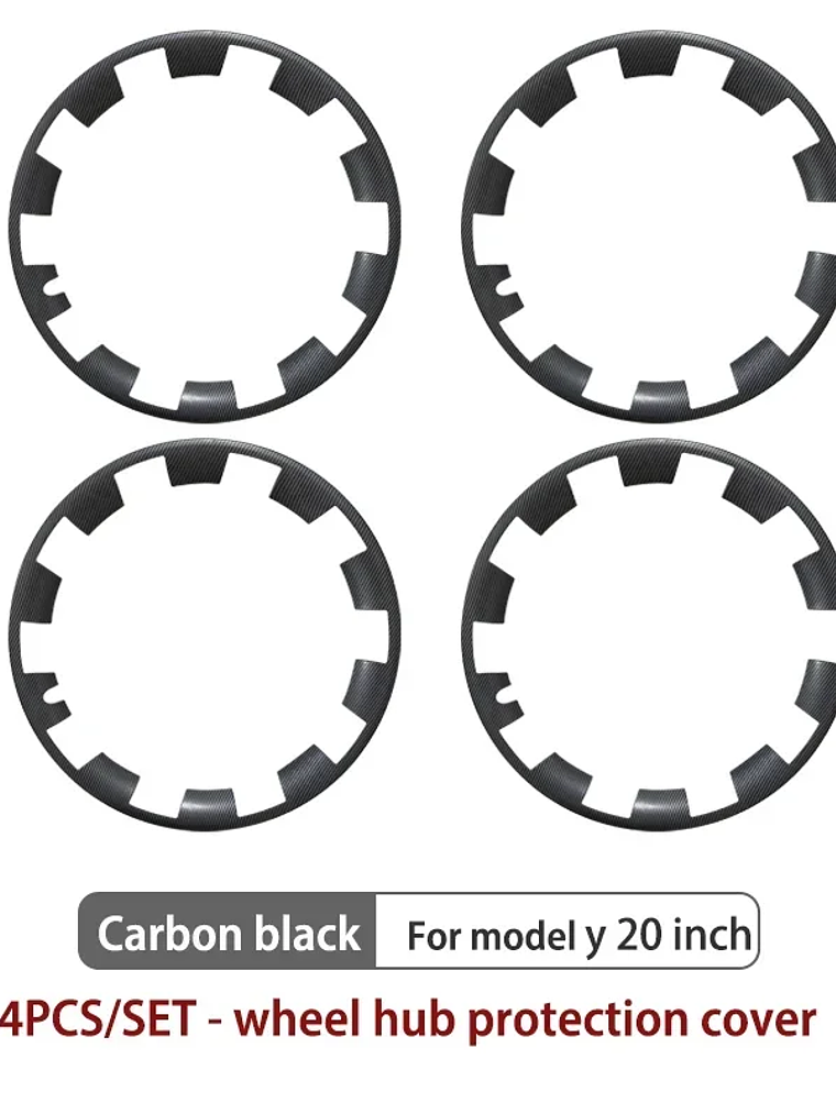 4PCS For Tesla Model Y 20 Inch Wheel Hub Protection Ring (2020-2024) 11