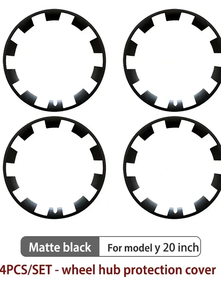 4PCS For Tesla Model Y 20 Inch Wheel Hub Protection Ring (2020-2024) 13