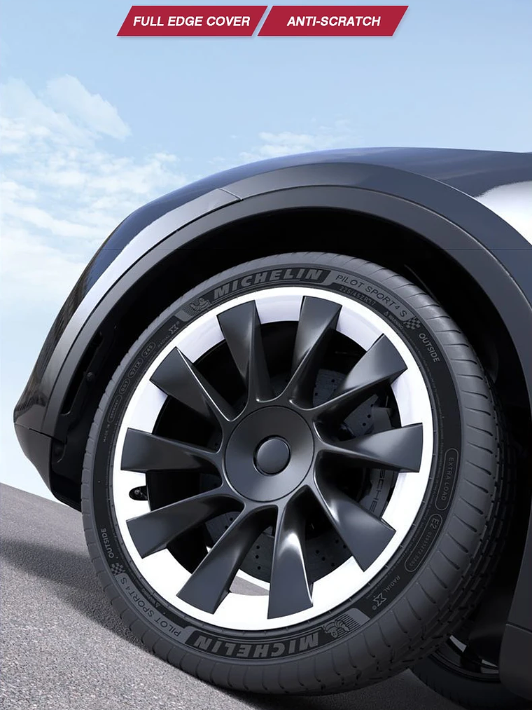4PCS For Tesla Model Y 20 Inch Wheel Hub Protection Ring (2020-2024) 14