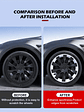 4PCS For Tesla Model Y 20 Inch Wheel Hub Protection Ring (2020-2024) - thumbnail 15