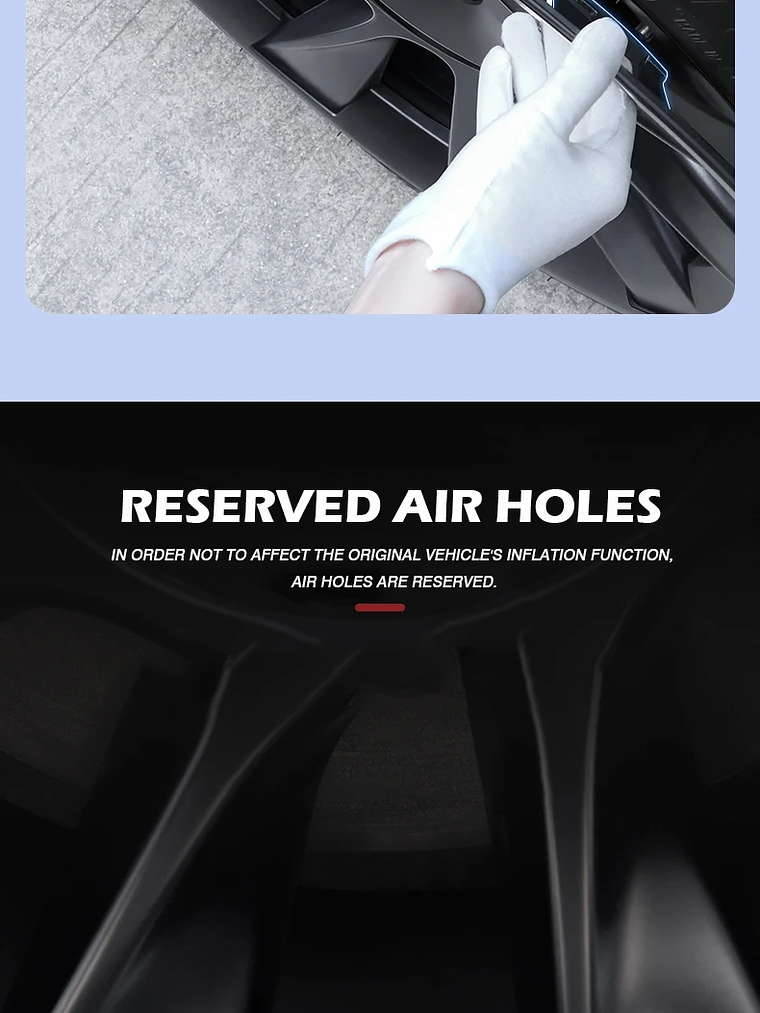 4PCS For Tesla Model Y 20 Inch Wheel Hub Protection Ring (2020-2024) 19