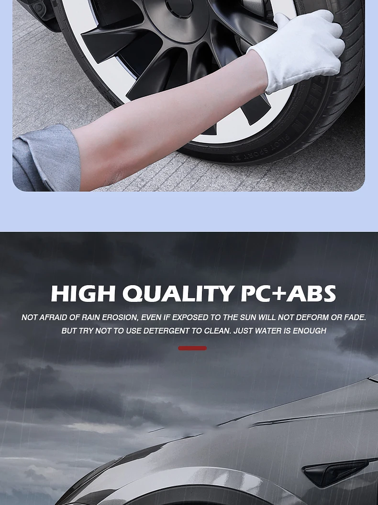 4PCS For Tesla Model Y 20 Inch Wheel Hub Protection Ring (2020-2024) 20