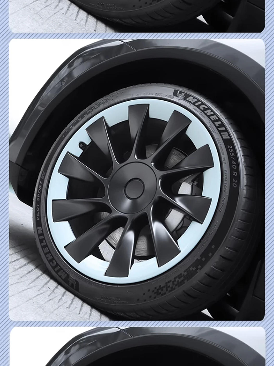 4PCS For Tesla Model Y 20 Inch Wheel Hub Protection Ring (2020-2024) 23