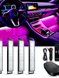Car Interior Ambient Foot Well Light In Car APP Control Neon LED - thumbnail 1