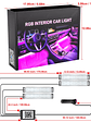 Car Interior Ambient Foot Well Light In Car APP Control Neon LED - thumbnail 7