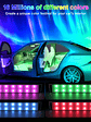 Car Interior Ambient Foot Well Light In Car APP Control Neon LED - thumbnail 14