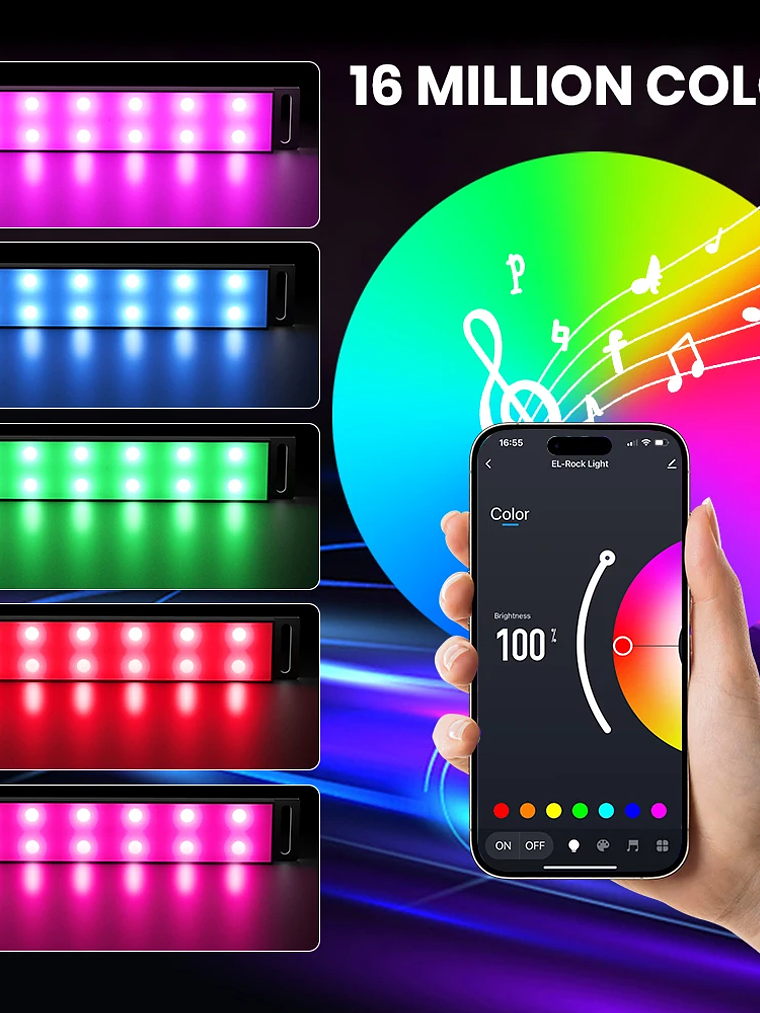 Car Interior Ambient Foot Well Light In Car APP Control Neon LED 21