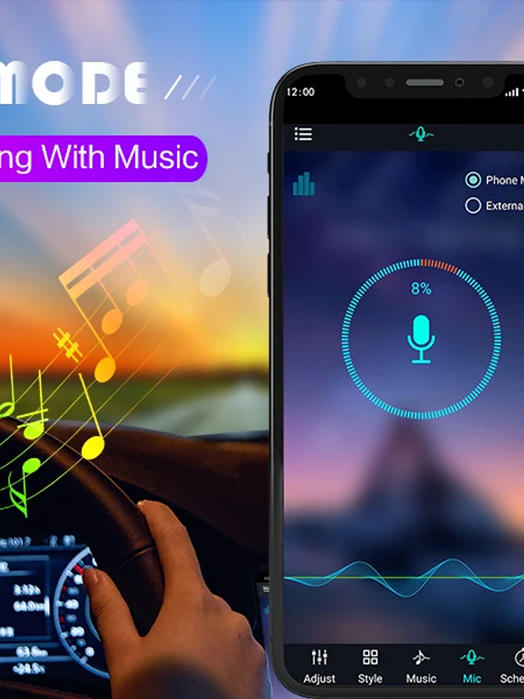 Car Interior Ambient Foot Well Light In Car APP Control Neon LED 30