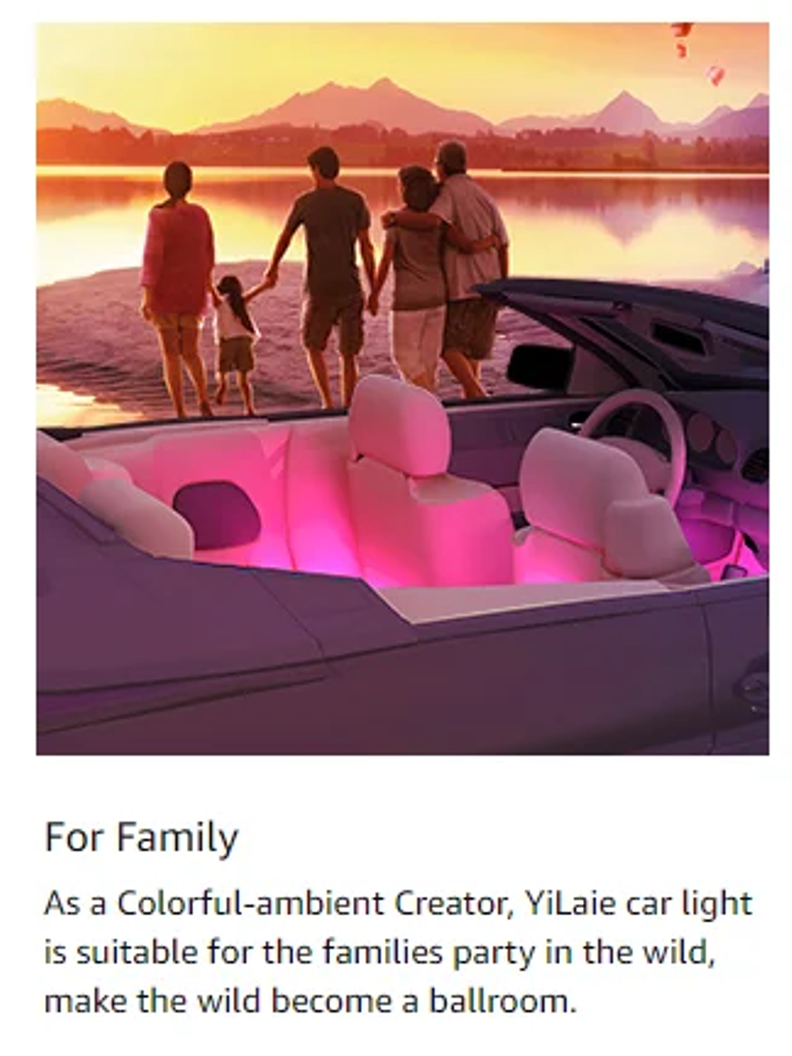 Car Interior Ambient Foot Well Light In Car APP Control Neon LED 31