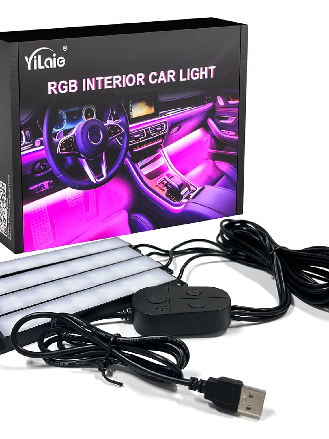 Car Interior Ambient Foot Well Light In Car APP Control Neon LED 33