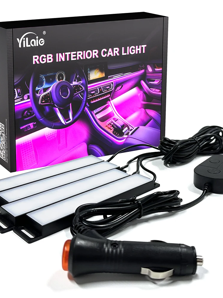 Car Interior Ambient Foot Well Light In Car APP Control Neon LED 36