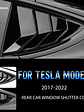 ABS Rear Car Window Shutter Cover For Tesla Model 3 2017-2023 Highland 2024 - thumbnail 2