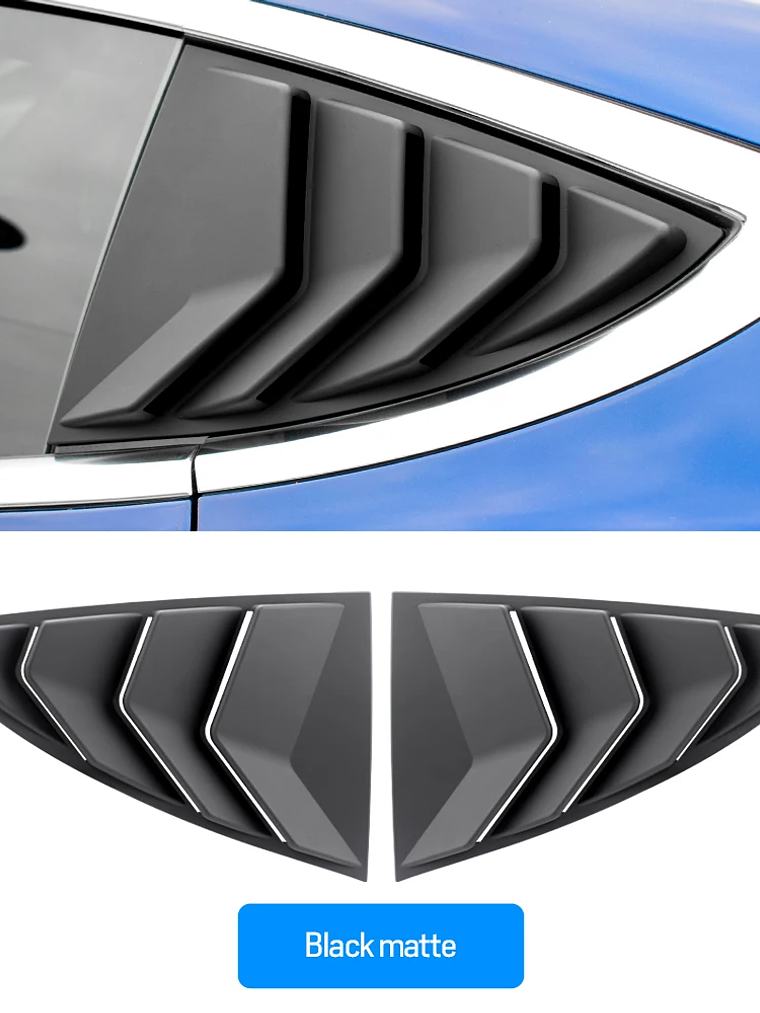 ABS Rear Car Window Shutter Cover For Tesla Model 3 2017-2023 Highland 2024 9