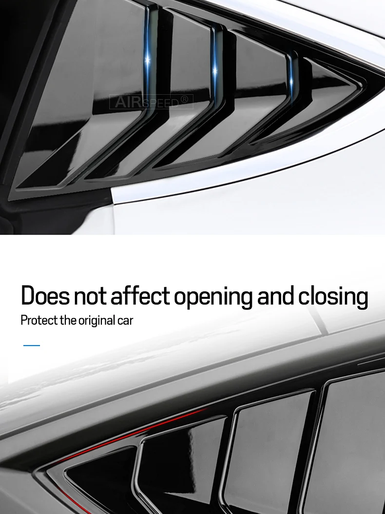 ABS Rear Car Window Shutter Cover For Tesla Model 3 2017-2023 Highland 2024 18