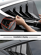 ABS Rear Car Window Shutter Cover For Tesla Model 3 2017-2023 Highland 2024 - thumbnail 20