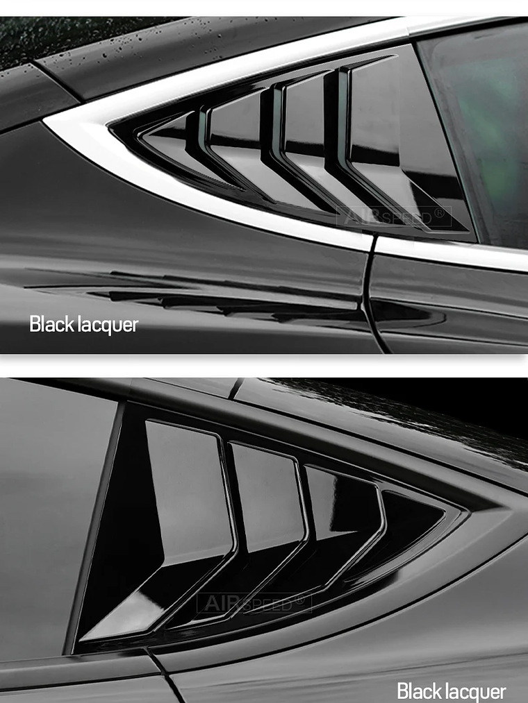 ABS Rear Car Window Shutter Cover For Tesla Model 3 2017-2023 Highland 2024 22