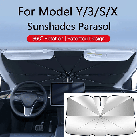 For Tesla Model Y/3/S/X Sunshades Parasol Car Front Sunshades