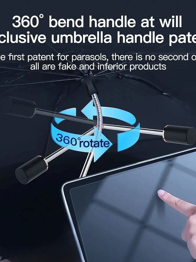 For Tesla Model Y/3/S/X Sunshades Parasol Car Front Sunshades 4