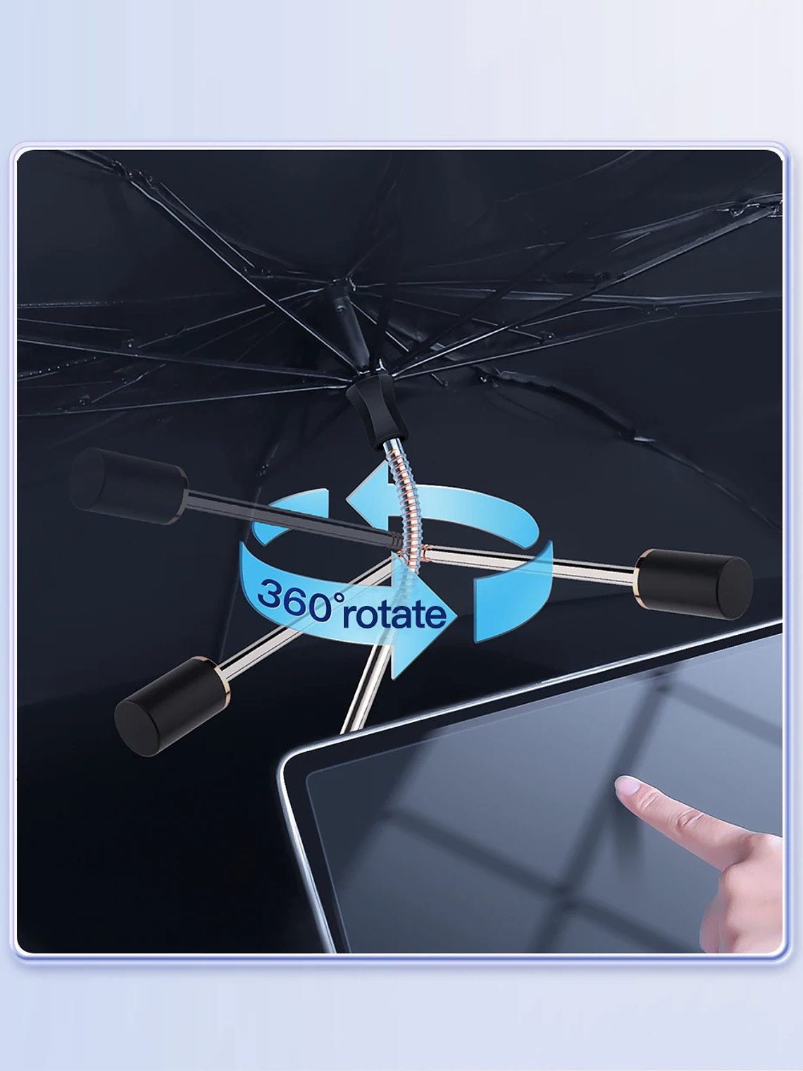 For Tesla Model Y/3/S/X Sunshades Parasol Car Front Sunshades 9