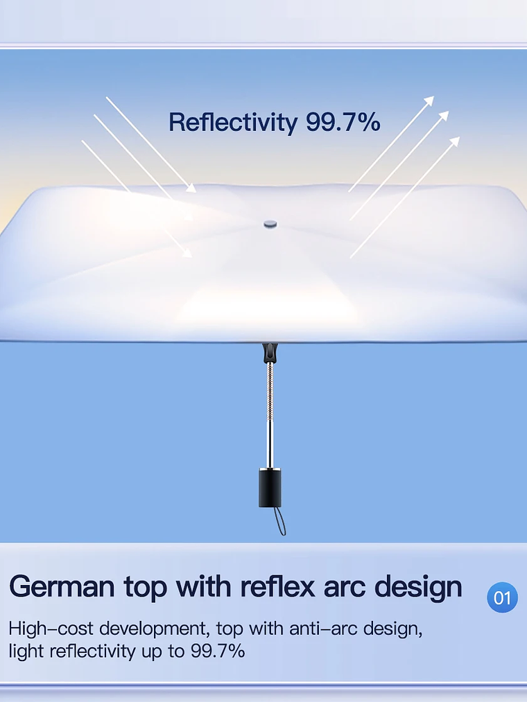 For Tesla Model Y/3/S/X Sunshades Parasol Car Front Sunshades 12