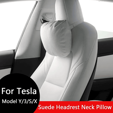 Suede Comfortable Headrest Neck Pillow For Tesla Highland Model 3/Y Model S Model X