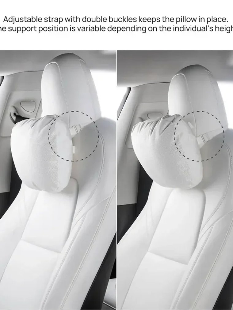 Suede Comfortable Headrest Neck Pillow For Tesla Highland Model 3/Y Model S Model X 5