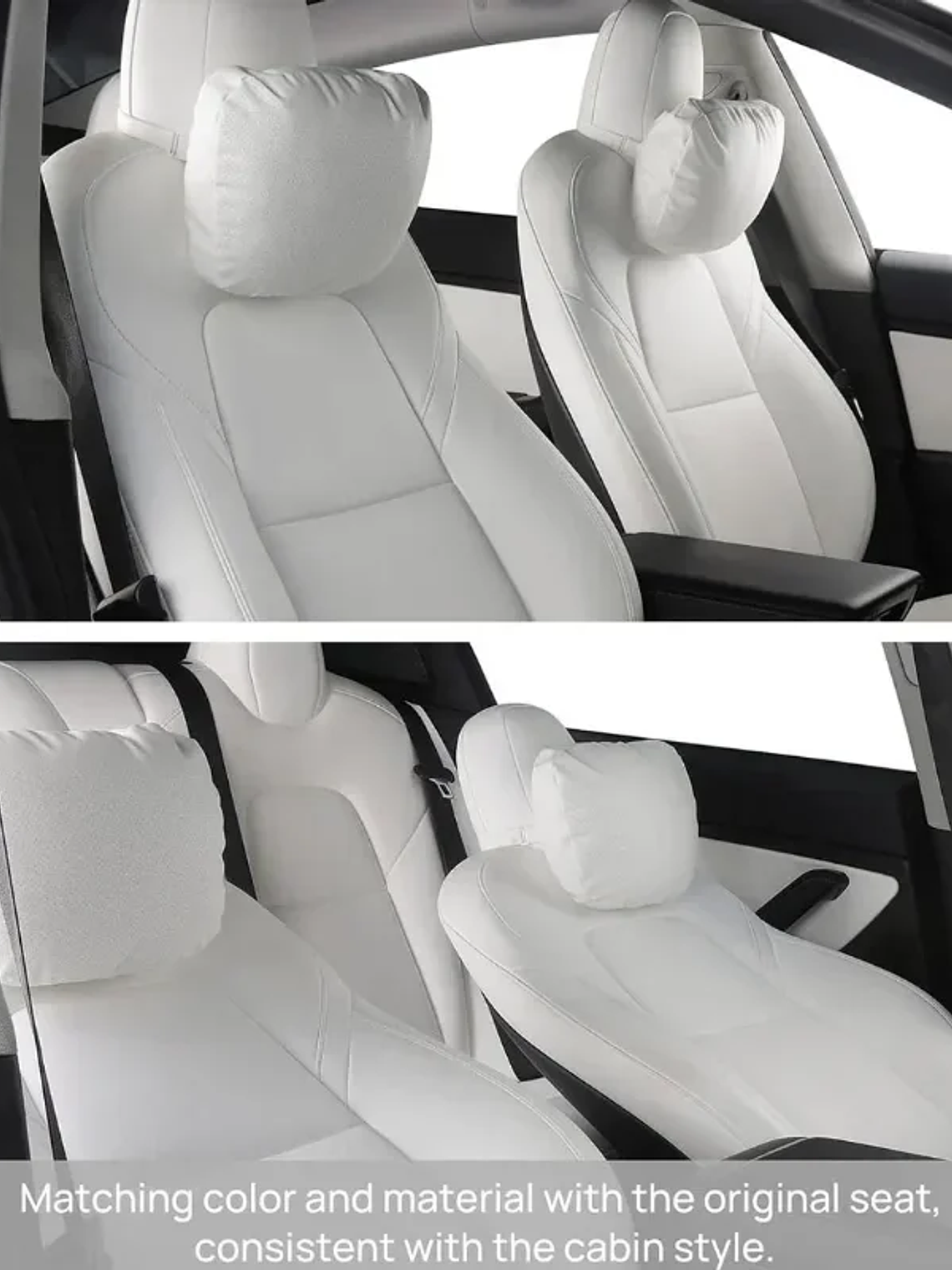 Suede Comfortable Headrest Neck Pillow For Tesla Highland Model 3/Y Model S Model X 6