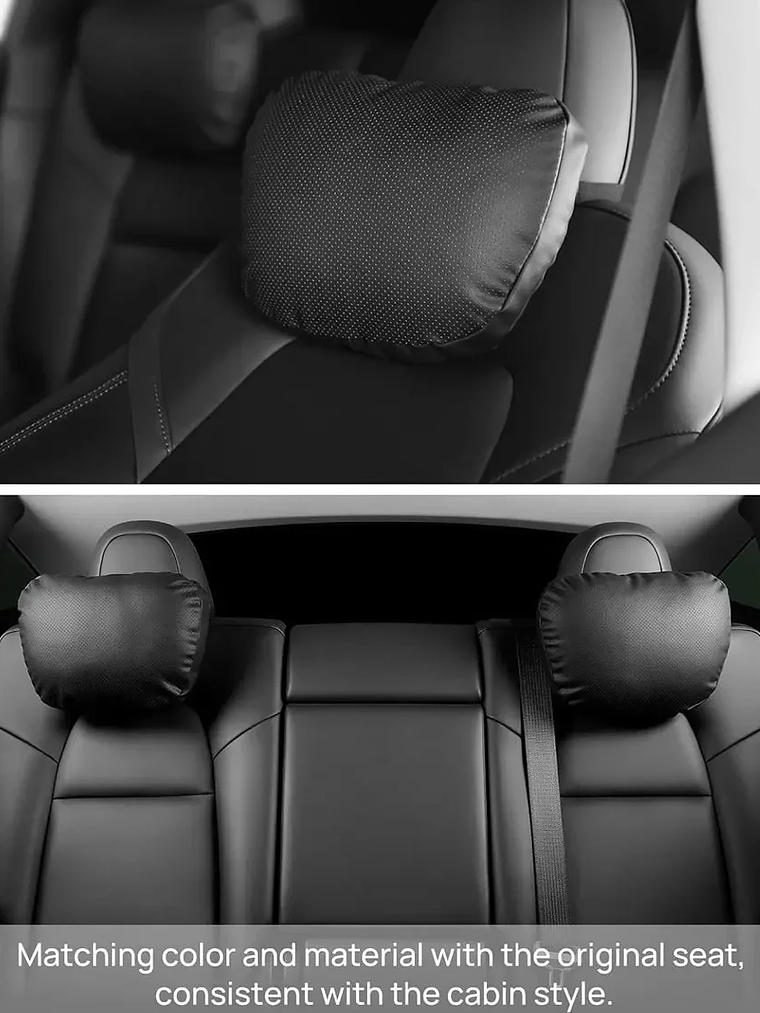 Suede Comfortable Headrest Neck Pillow For Tesla Highland Model 3/Y Model S Model X 14