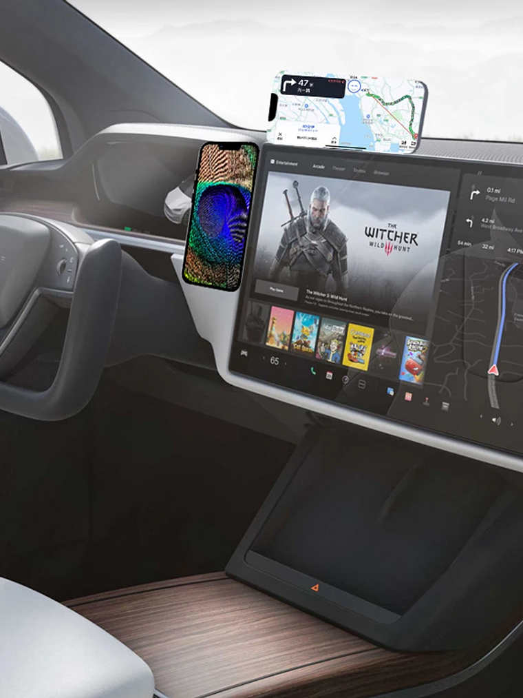 Magnetic Phone Holder For iPhone 15 14 Pro Magsafe Mount Support for Tesla model Y 3 6