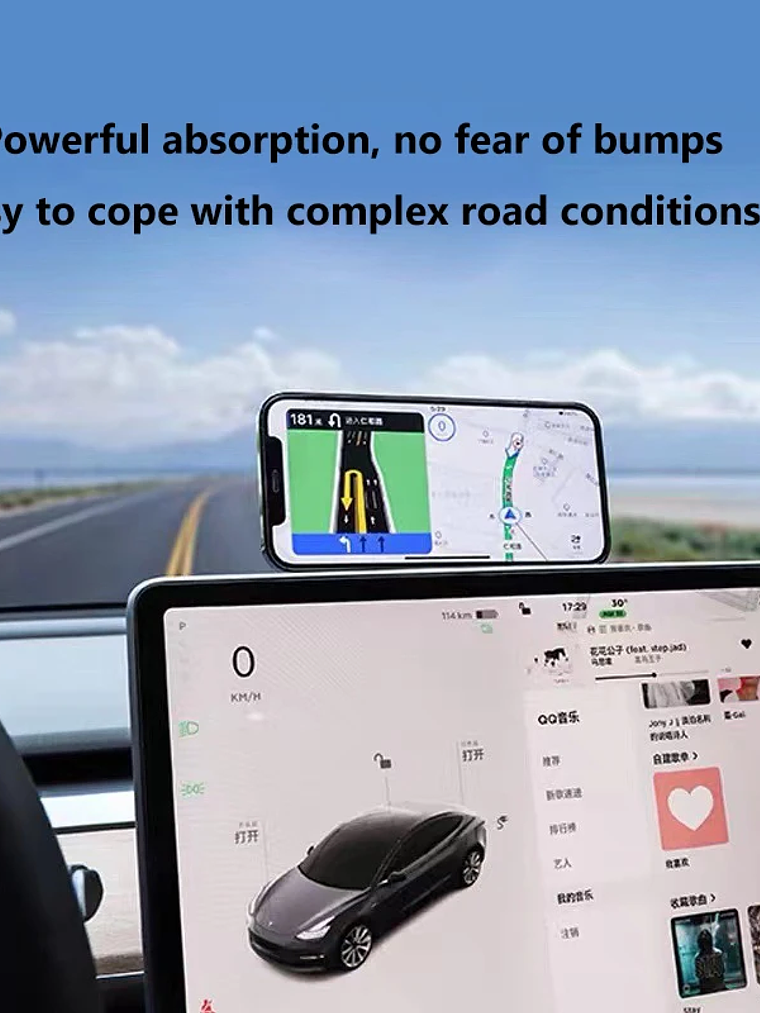 Magnetic Phone Holder For iPhone 15 14 Pro Magsafe Mount Support for Tesla model Y 3 25