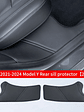 Tesla Model Y rear door sill anti kick pad, rear door suede protection pad - thumbnail 7
