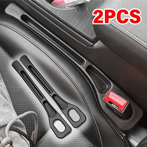 2Pcs Car Seat Gap Filler Seat Crevice Storage Box Bag Between Seats Console