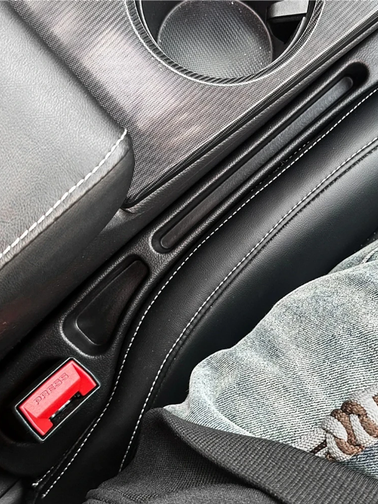 2Pcs Car Seat Gap Filler Seat Crevice Storage Box Bag Between Seats Console 5