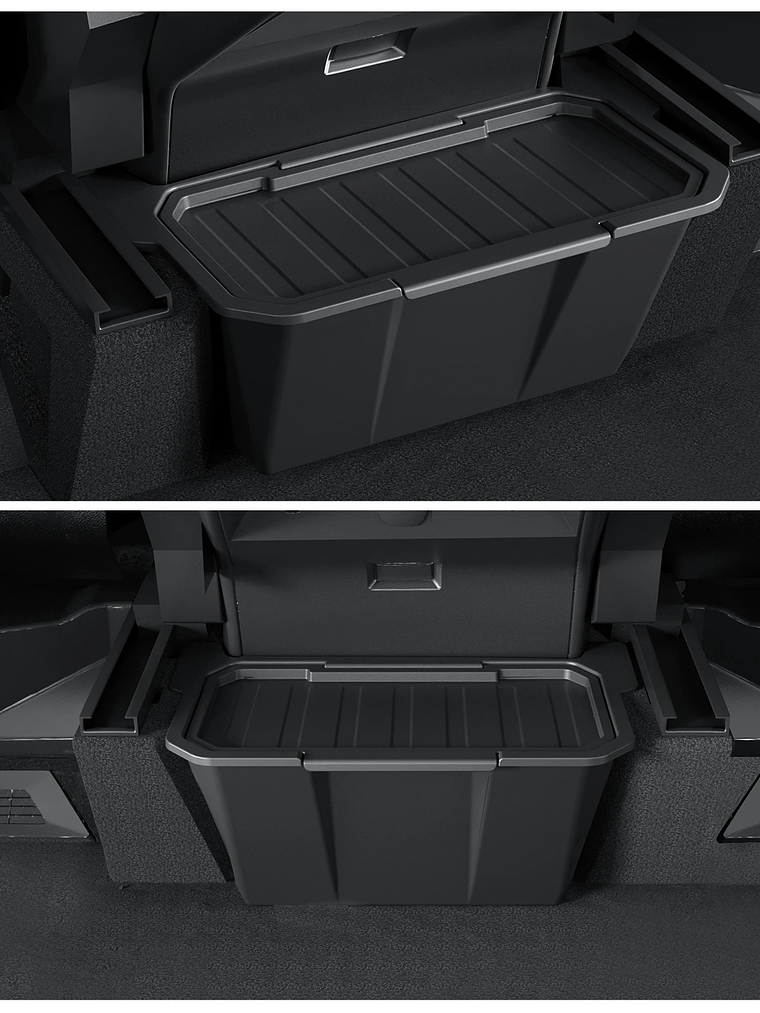 Tesla Cybertruck Rear Seat Storage Box Under Air Vent Storage Case 1