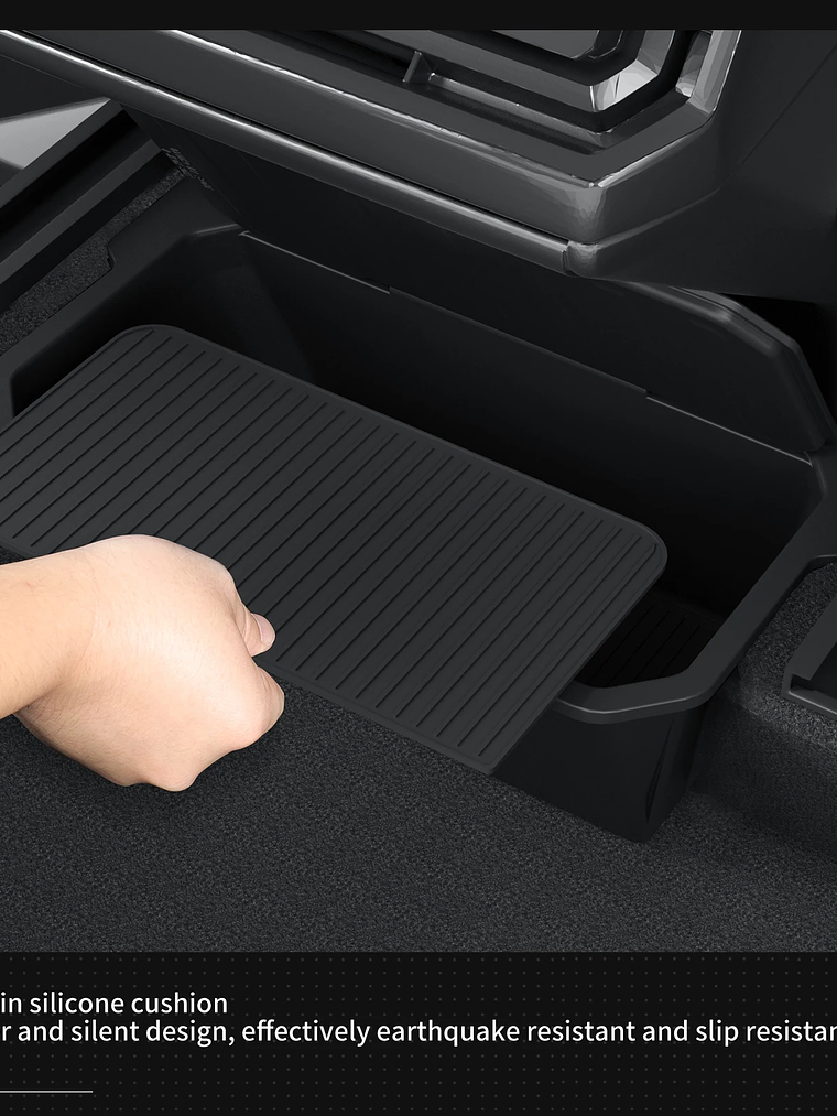 Tesla Cybertruck Rear Seat Storage Box Under Air Vent Storage Case 13